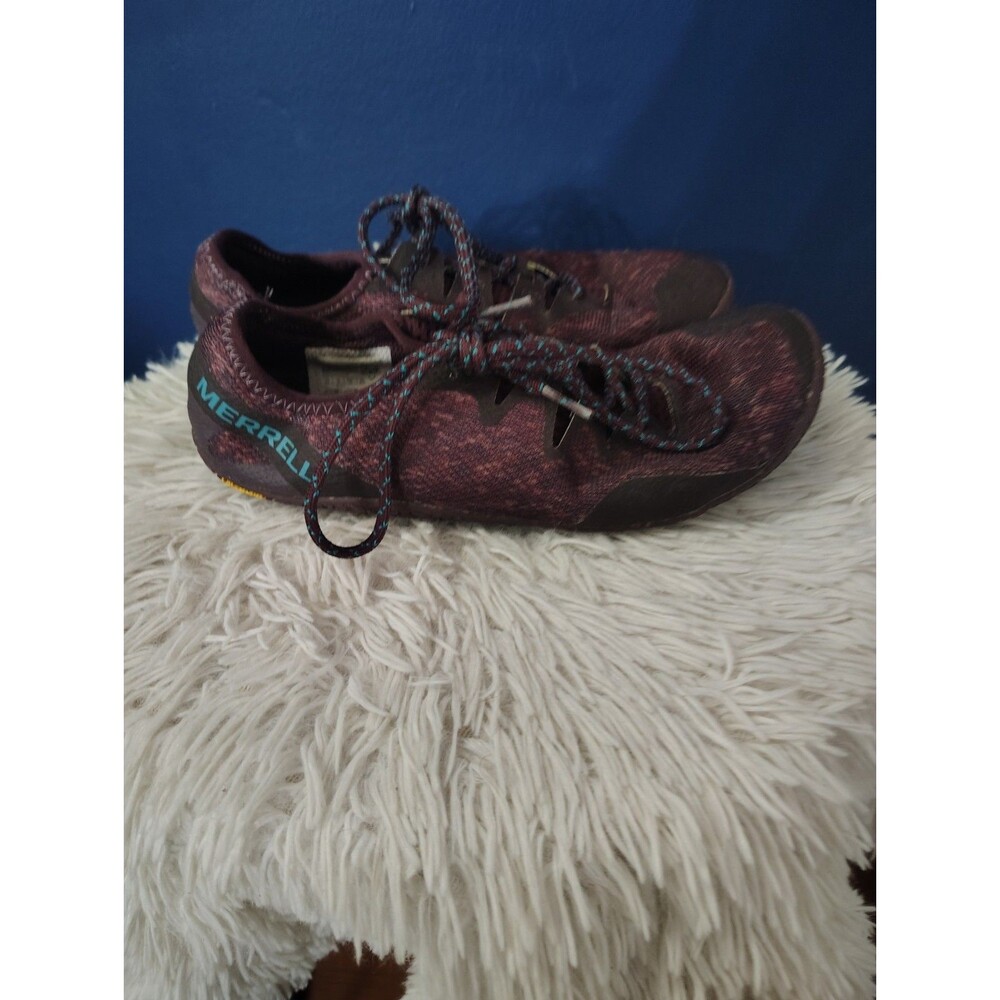 Merrell Vapor Glove  Shoes Women 8.5 Trail Running Barefoot Burgundy Hiking